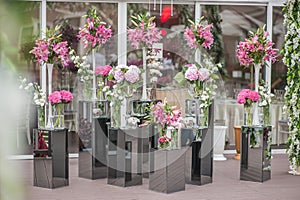 Wedding tables decoration for a wedding