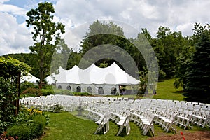 Wedding tent photo