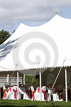 Nozze una tenda esterno un ricezione 