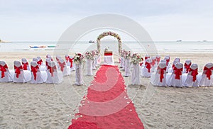 Wedding venue on the beach