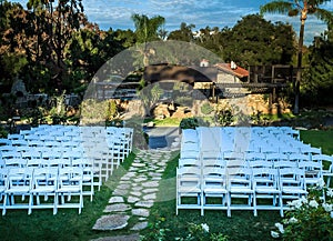 Wedding venue chairs