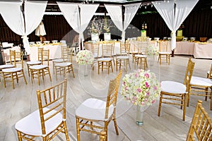 Wedding Venue Decoration, Chairs, Flower