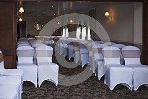 Wedding venue with seating