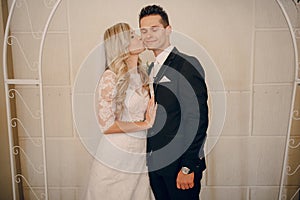 Wedding vows at the ceremony