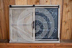 Wedding welcome sign