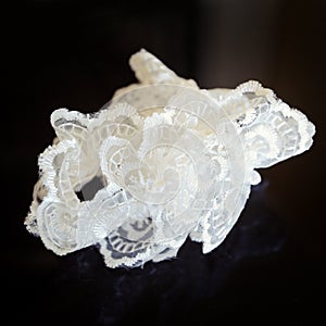 Wedding white garter