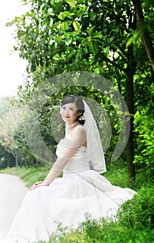 Wedding woman portrait