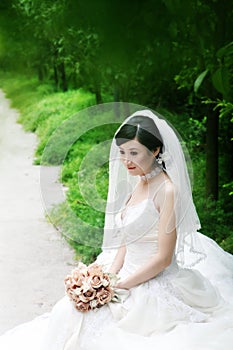 Wedding woman portrait