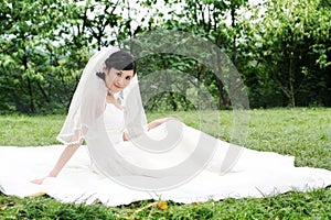 Wedding woman portrait