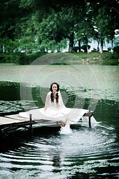 Wedding woman portrait