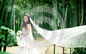 Wedding woman portrait