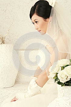 Wedding woman portrait