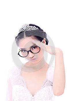 Wedding woman portrait