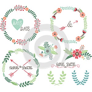 Wedding Wreath,Laurel,Elements.