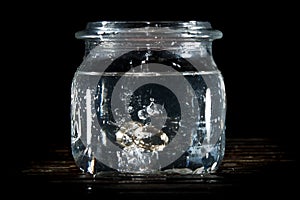 Weddingrings in water photo