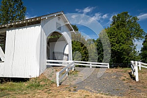 Weddle Bridge, a covered bridge in Sweet Home, Oregon