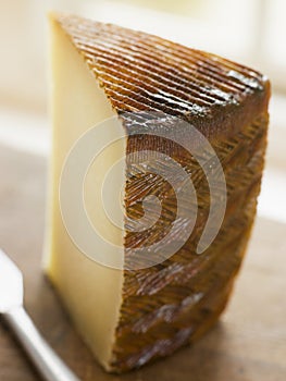 Wedge of Manchego Cheese photo