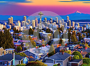 Wedgwood neighborhood in Seattle, Washington USA.