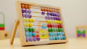 Colorful Abacus for Education and Learning