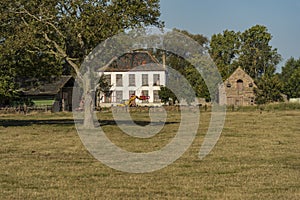 Casa de campo en campo más cercano Brujas Bélgica 