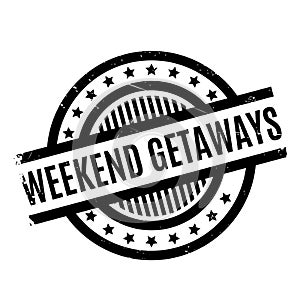 Weekend Getaways rubber stamp