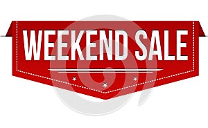 Weekend sale banner design photo