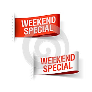 Weekend Special sale ribbon