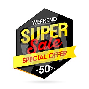 Weekend Super Sale banner