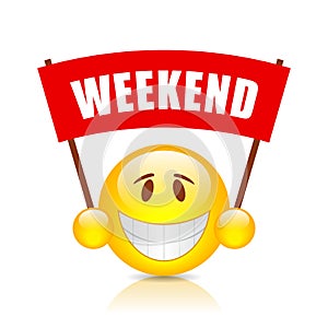 Weekend vector banner