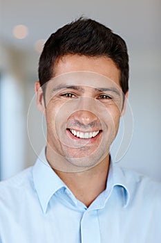 Weekends work wonders for my soul. Portrait of an attractive young man happily smiling at the camera.