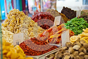 Weekly market, fresh food