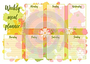 Weekly meal planner