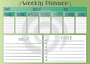 Weekly Planner photo