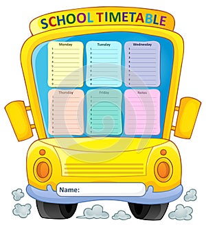 Weekly school timetable composition 4