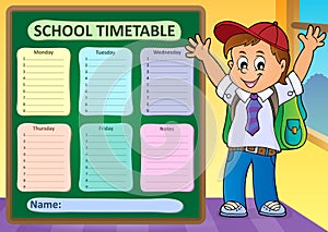 Weekly school timetable design 6