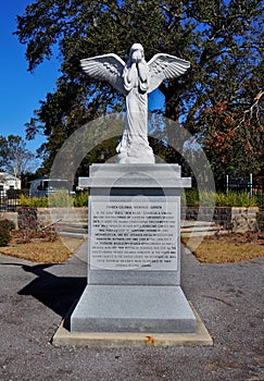 Weeping Angel Statue in Biloxi at Moran Site