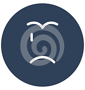 weeping, crying Vector Isolated Icon which can easily modify or edit