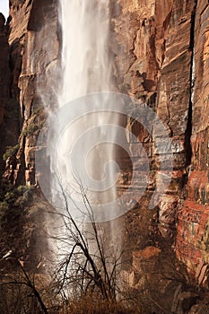 Weeping Rock Waterfall Red Zion Canyon Utah