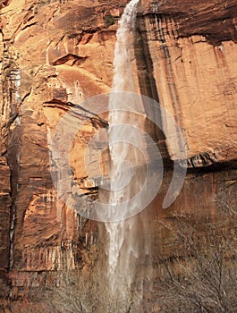 Weeping Rock Waterfall Zion Canyon Utah