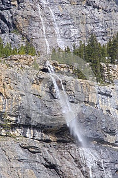 Weeping wall waterfall