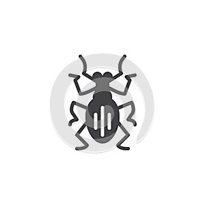 Weevil pests vector icon