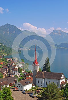 Weggis,Lake Lucerne,Vierwaldstaettersee