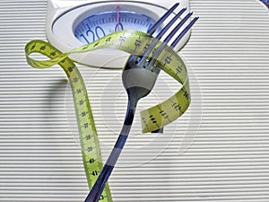 Weigh Scale, fork and metro
