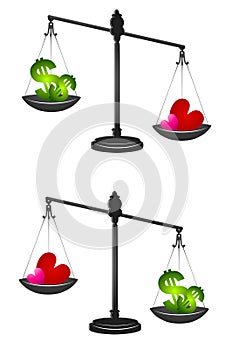 Weighing Love or Money