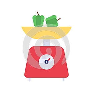 Weighing Scale Icon Image.