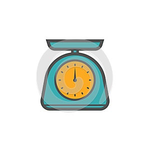 weighing scale. Vector illustration decorative design