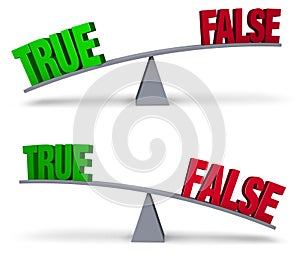 Weighing True Or False Set