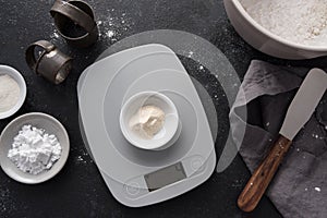 Weighing Xanthan Gum on a Digital Scale