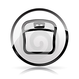 Weighs icon on white background