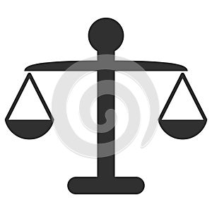 Weight Balance Vector Icon Flat Illustration